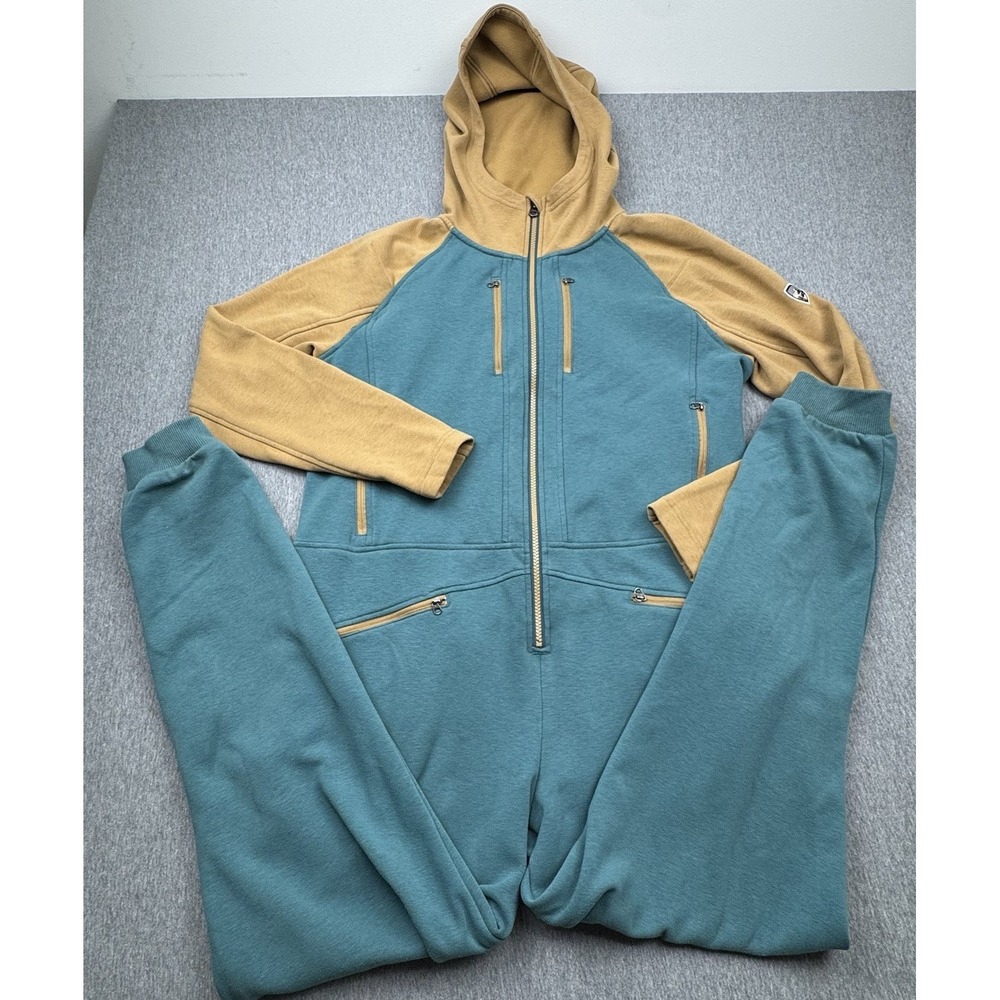 KUHL‎ The Flight Suit Fleece Women Sz M Veridian/Gold Warm Comfort Full Zip 4448
